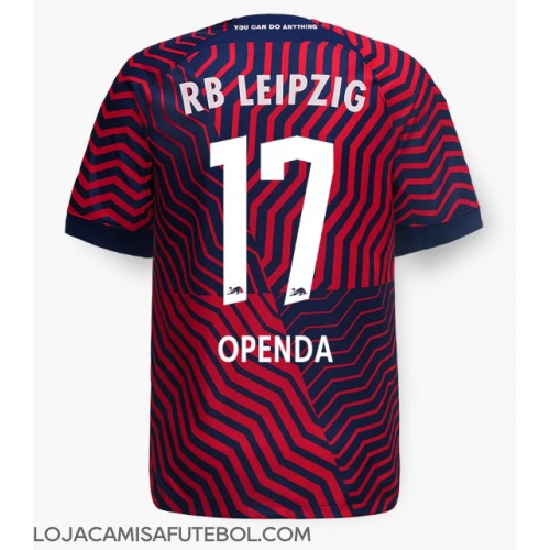 Camisa de Futebol RB Leipzig Lois Openda #17 Equipamento Secundário 2023-24 Manga Curta